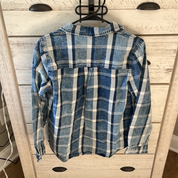 Jean Plaid Button Down - Picture 5 of 6